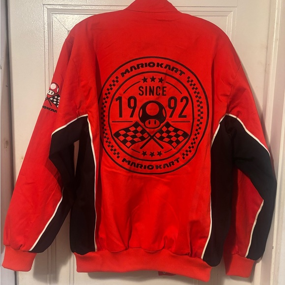 Nintendo Mario Kart Red & Black Racing Jacket - Picture 6 of 8